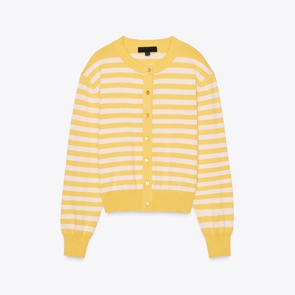 ZARA STRIPED KNIT CARDIGAN - Picture 5 of 7